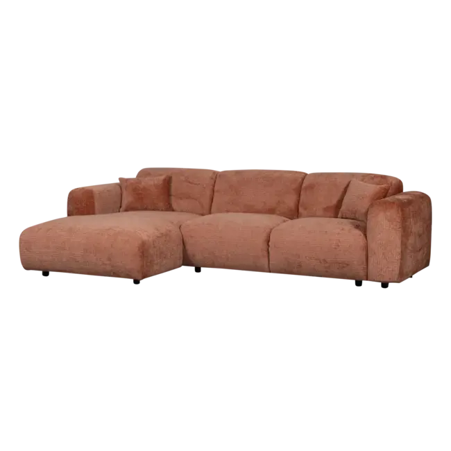 Woood CLOUD chaise longue links geweven chenille terra