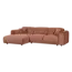 Woood CLOUD chaise longue links geweven chenille terra