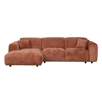 Woood CLOUD chaise longue links geweven chenille terra