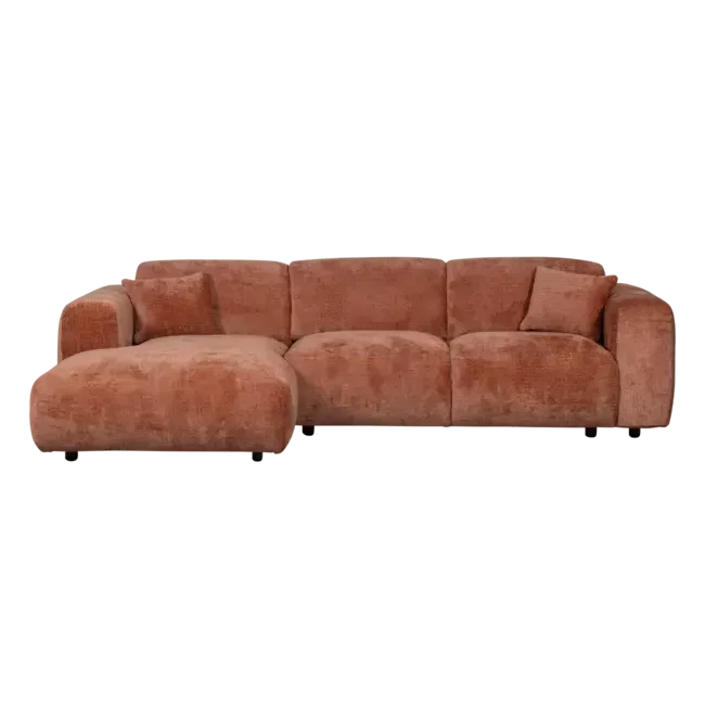 Woood CLOUD chaise longue links geweven chenille terra