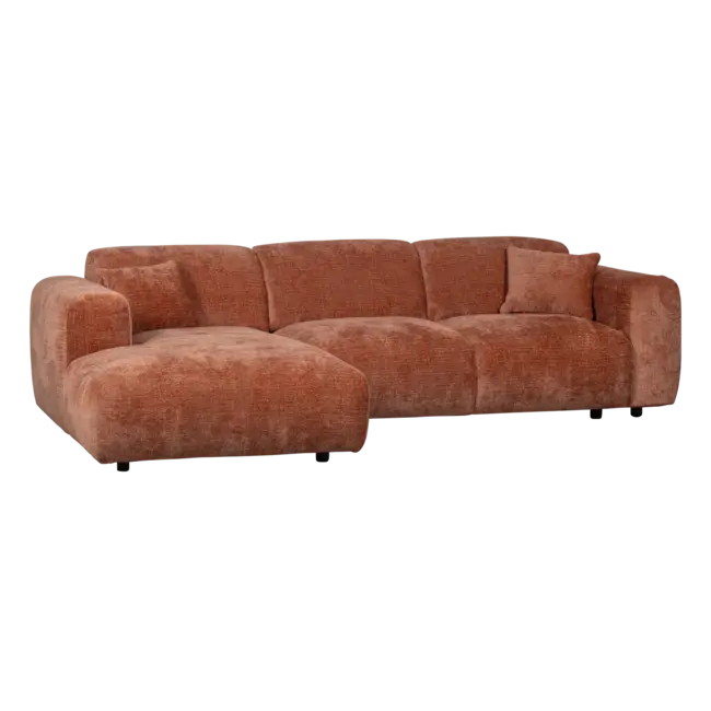 Woood CLOUD chaise longue links geweven chenille terra