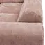 Woood CLOUD hoekbank rechts geweven chenille taupe / roze