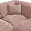 Woood CLOUD hoekbank rechts geweven chenille taupe / roze