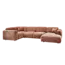 Woood CLOUD hoekbank links geweven chenille terra
