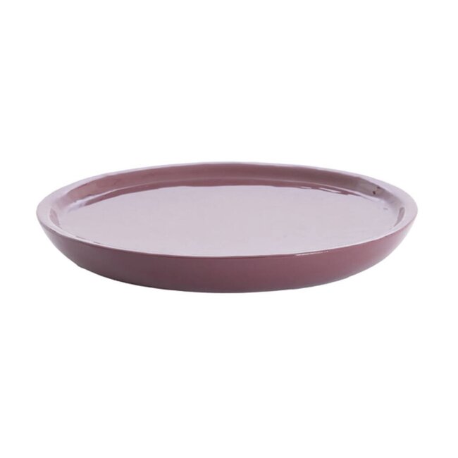 Light en Living Schaal Ø42x5 cm ADA glans aubergine