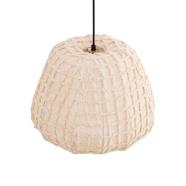 PTMD Hanglamp Tayma Creme patroon S