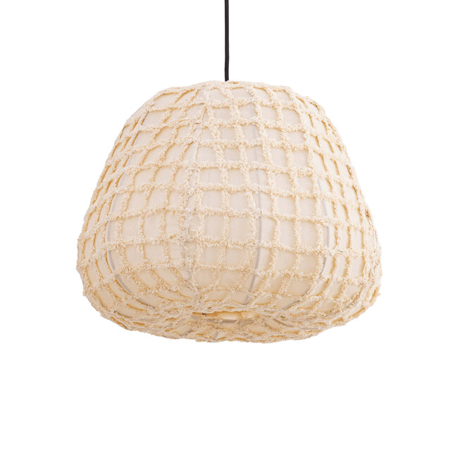PTMD Hanglamp Tayma Creme patroon S