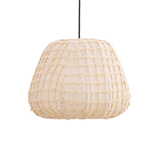 PTMD Hanglamp Tayma Creme patroon S
