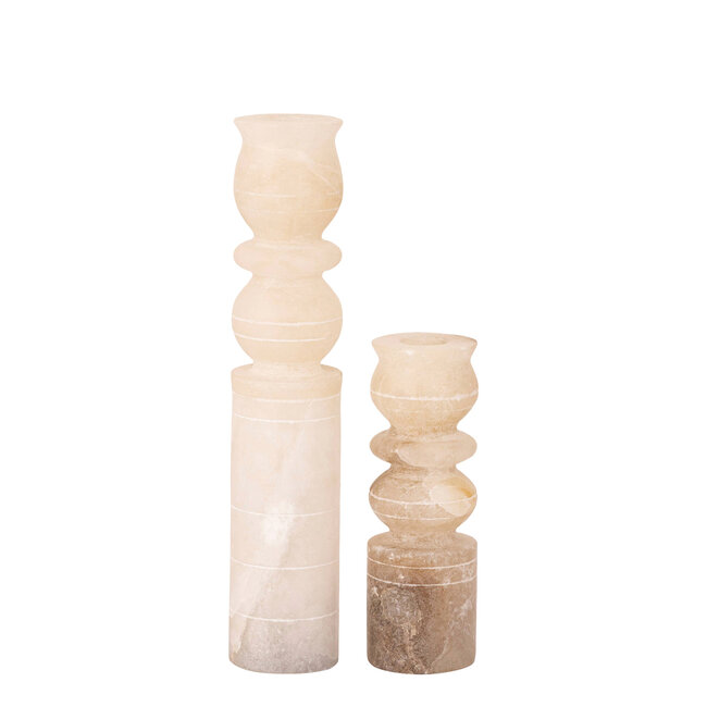 PTMD Kandelaar Libra Naturel alabaster layers L