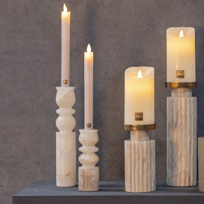 PTMD Kandelaar Gwena Naturel alabaster layers S