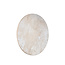 PTMD Wandpaneel Moti Creme canvas structuur rond S