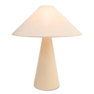 Light en Living Tafellamp E14 Ø40x44,5 cm DOLORE zand+linnen naturel