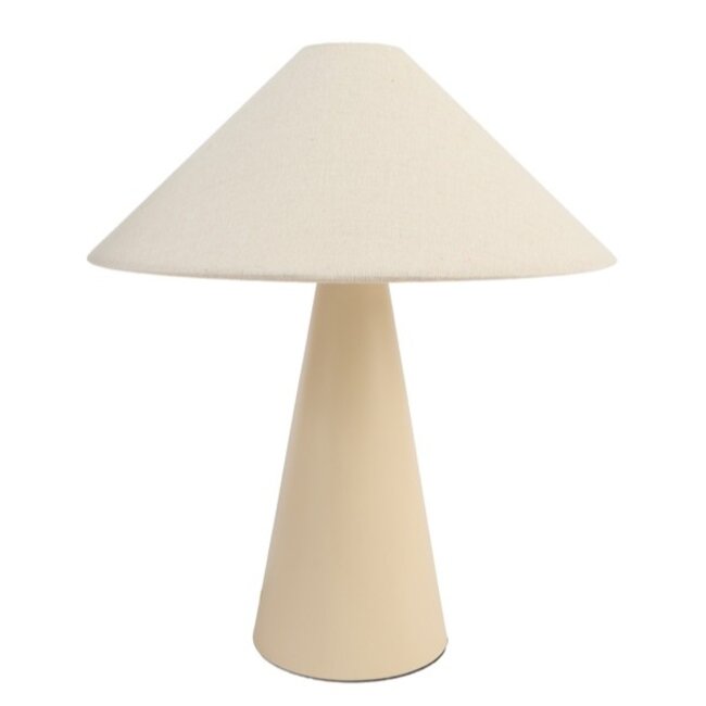 Light en Living Tafellamp E14 Ø40x44,5 cm DOLORE zand+linnen naturel
