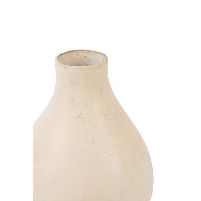 Light en Living Vaas deco Ø24x40,5 cm ZAROTI keramiek crème