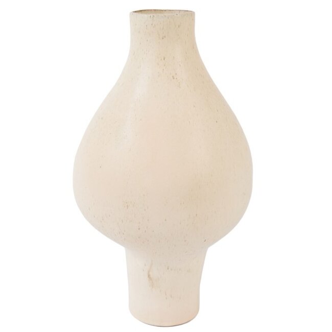 Light en Living Vaas deco Ø24x40,5 cm ZAROTI keramiek crème
