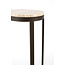 Light en Living Bijzettafel 30x23x60 cm LURO marmer zand+mat bruin-brons