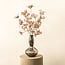 PTMD Kunsttak Hortensia Champagne fluweel tros