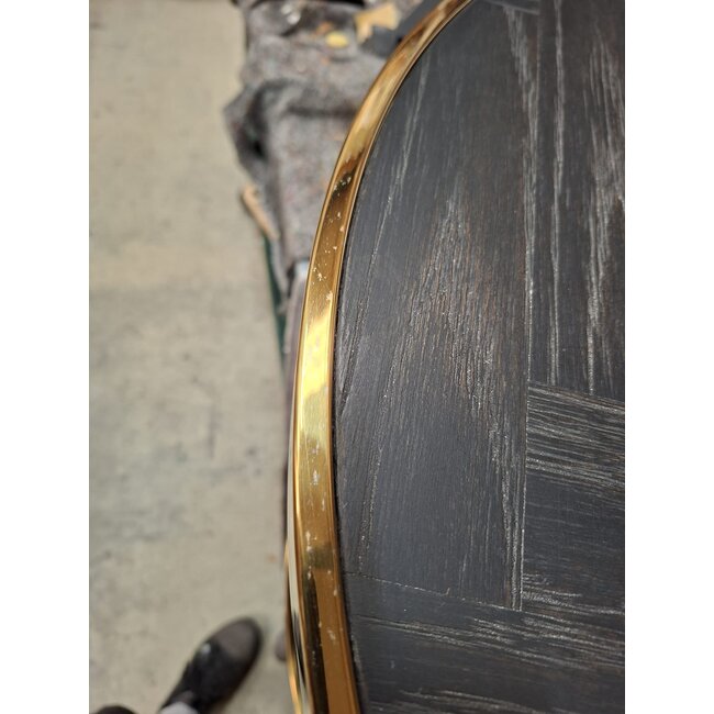 Richmond Interiors  Showroommodel Salontafel Blackbone gold set van 2  Black rustic