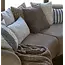 Light en Living Kussen 45x45 cm SONTRA beige+crème veren gevuld