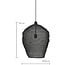 Light en Living Hanglamp Nikki - Zwart - Ø45cm