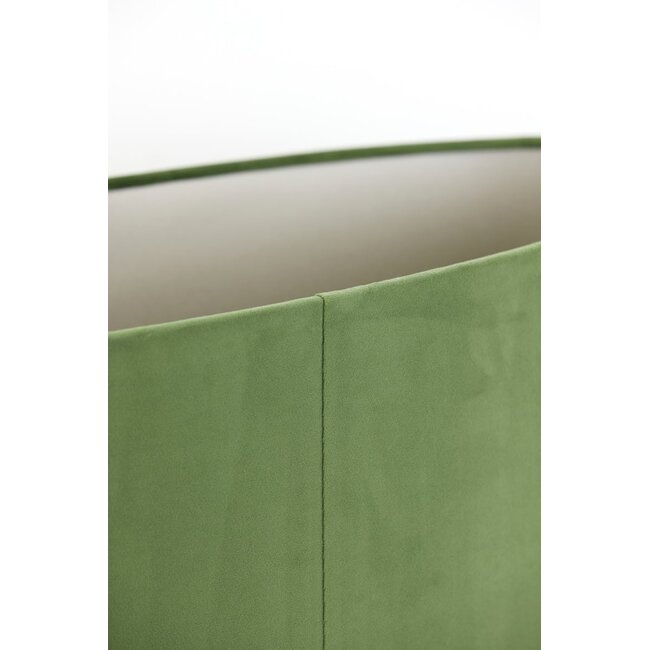 Light en Living Kap ovaal recht smal 30-15-25 cm VELOURS dusty green