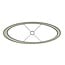 Light en Living Kap ovaal recht smal 30-15-25 cm VELOURS dusty green
