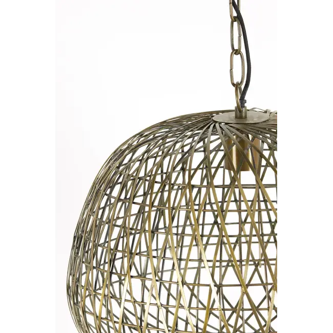 Light en Living Hanglamp Alwina | Antiek Brons 50 x 50 x 44 cm