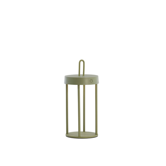 Light en Living Tafellamp LED Ø13x28 cm ISALO olijfgroen