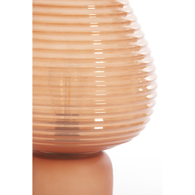Light en Living Tafellamp LED Ø22x27 cm ALENNA glas koraal