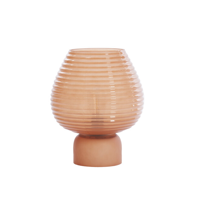 Light en Living Tafellamp LED Ø22x27 cm ALENNA glas koraal