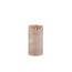 PTMD LED-kaars rustiek beige 30 cm hoog met 3 bewegende vlammetjes
