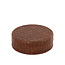 PTMD Onderzetter Delcia Burgundy vegan leer Set van 6
