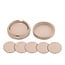 PTMD Onderzetter Delcia Beige vegan leer Set van 6