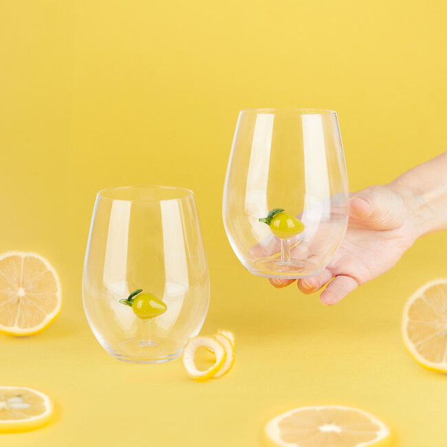 Balvi Set van 2 glazen Botanical Lemon