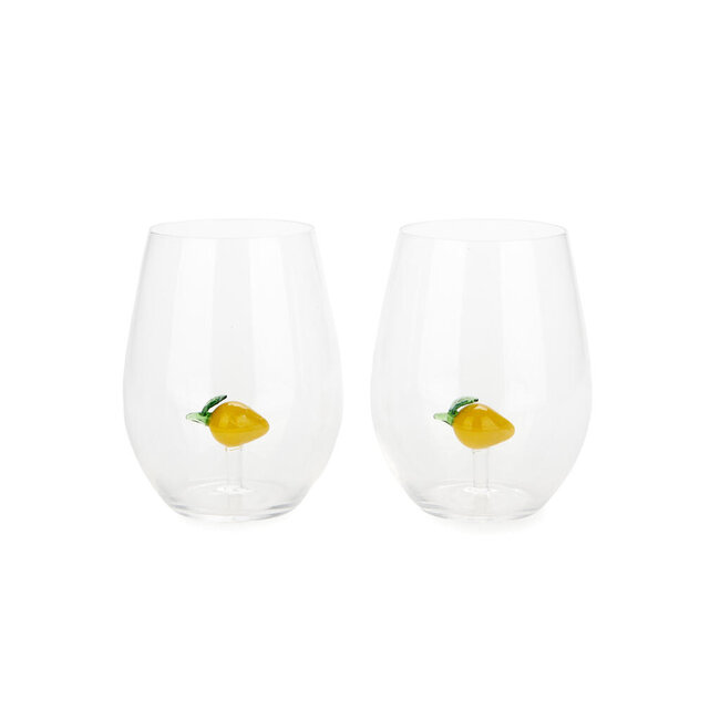Balvi Set van 2 glazen Botanical Lemon
