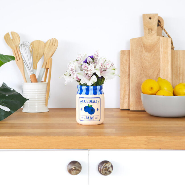 Balvi Mini vaas Blueberry Jam blauw