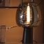 Light en Living Tafellamp Ø22x40 cm MAYSON mat  zwart+ glas smoke