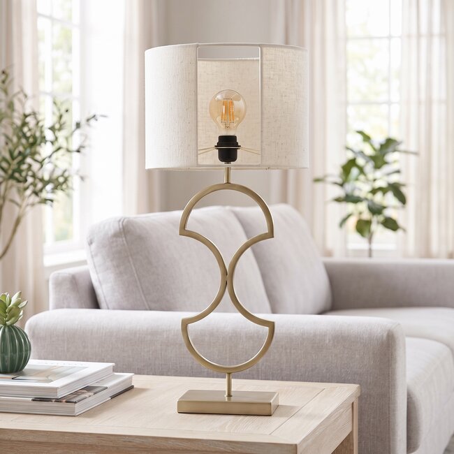 Light en Living Lampvoet RIAVA licht  goud