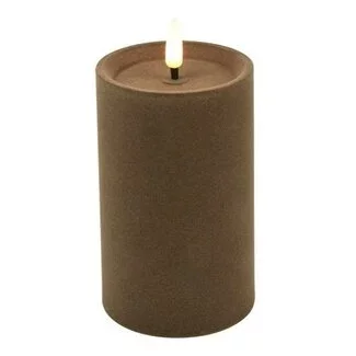 Countryfield Stompkaars Lyon LED velvet taupe L - Ø 7,5 x 12,5 cm