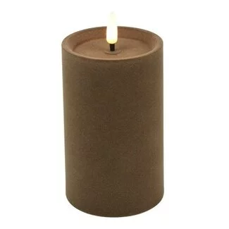 Countryfield Stompkaars Lyon LED velvet taupe XL - Ø 7,5 x 15 cm