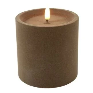 Countryfield Stompkaars Lyon LED velvet taupe S - Ø 10 x 10 cm