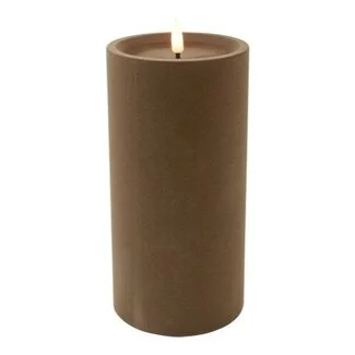 Countryfield Stompkaars Lyon LED velvet taupe M - Ø 10 x 20 cm