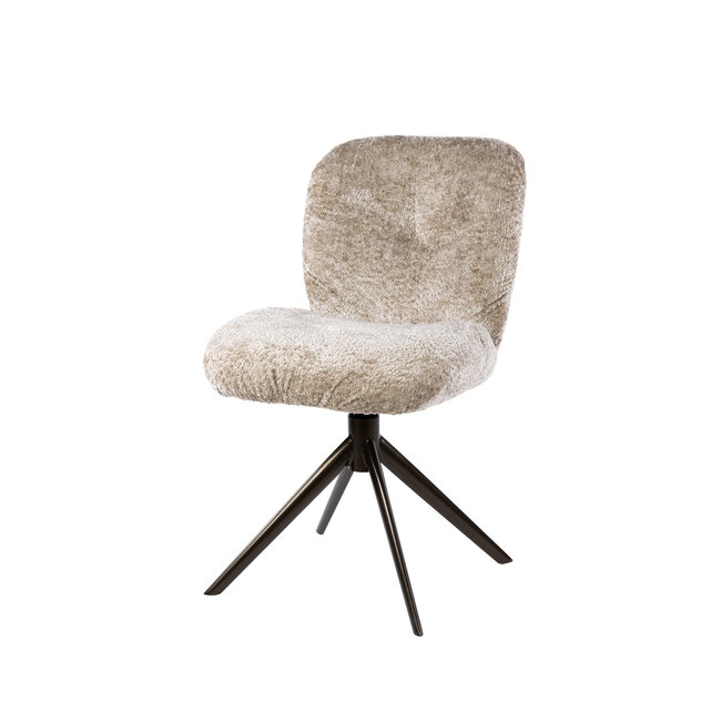 WoonStijl Stoel Comfort draaibaar Alura zand-bruin frame