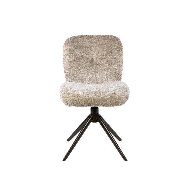 WoonStijl Stoel Comfort draaibaar Alura zand-bruin frame