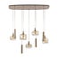 WoonStijl Hanglamp Serene 5+4-lichts Beige