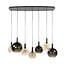 WoonStijl Hanglamp Moka 4+3-lichts Multi bruin