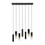 WoonStijl Hanglamp Lungo 4+3-lichts Sienna bruin