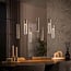 WoonStijl Hanglamp Lungo 4+3-lichts Beige