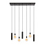 WoonStijl Hanglamp Senso 4+3-lichts Sienna bruin