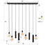 WoonStijl Hanglamp Senso 5+4-lichts Sienna bruin